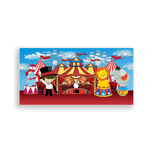 Painel Retangular - Circo - Sublimado 3D