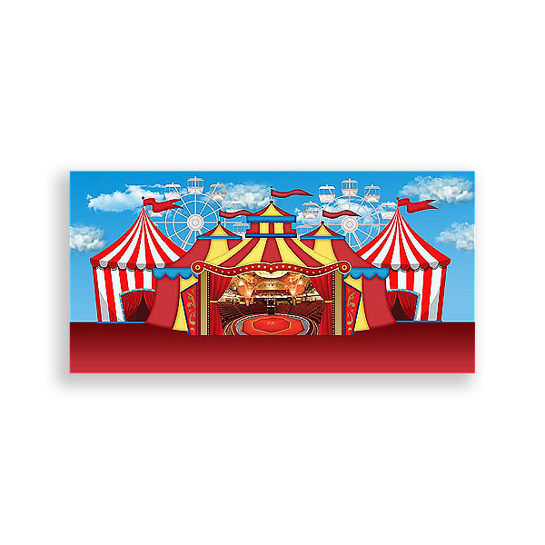 Painel Retangular - Circo - Sublimado 3D