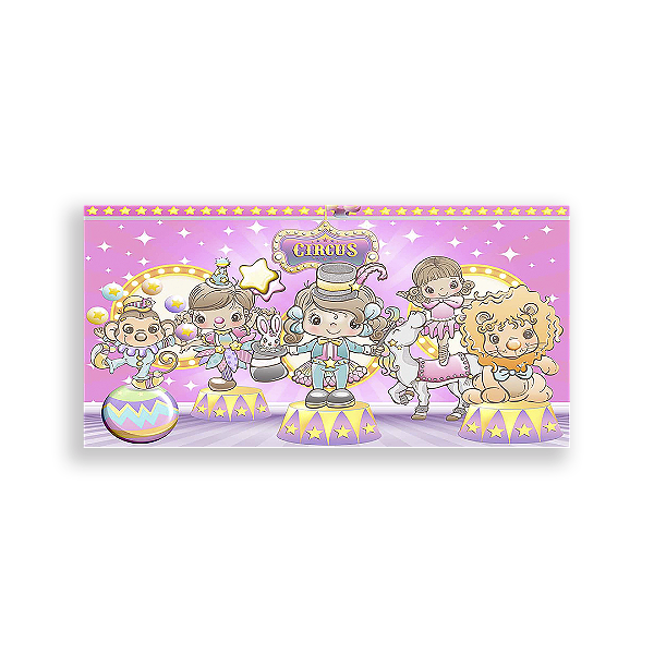 Painel Retangular - Circo Rosa - Sublimado 3D
