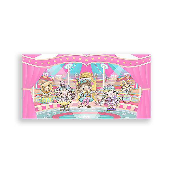 Painel Retangular - Circo Rosa - Sublimado 3D