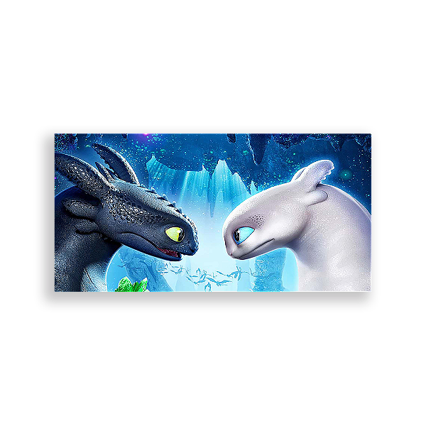 Painel Retangular - Como Treinar O Seu Dragão - Sublimado 3D