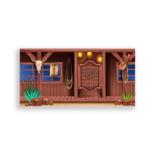Painel Retangular - Cowboy - Sublimado 3D