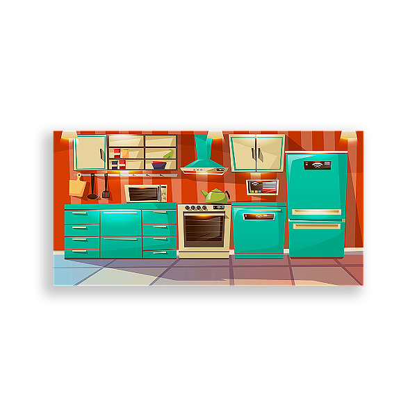 Painel Retangular - Cozinha - Sublimado 3D