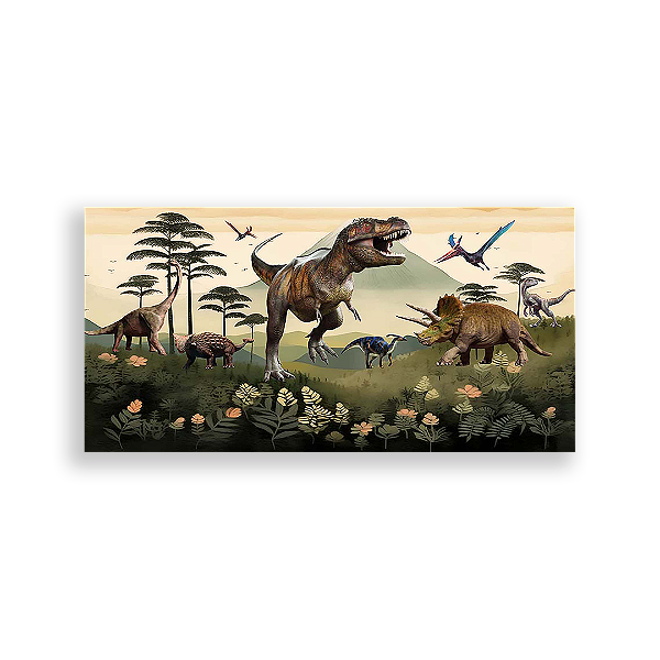 Painel Retangular - Dinossauros - Sublimado 3D