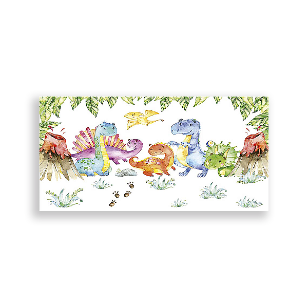 Painel Retangular - Dinossauros - Sublimado 3D