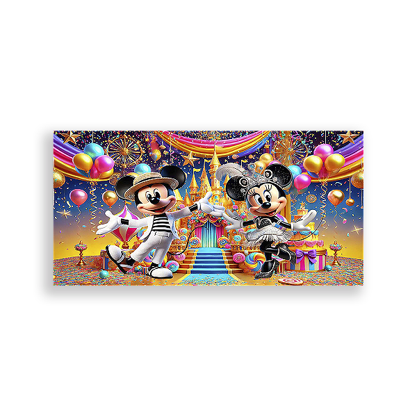 Painel Retangular - Disney Carnaval - Sublimado 3D
