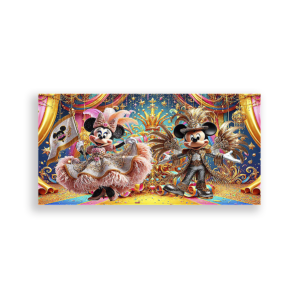 Painel Retangular - Disney Carnaval - Sublimado 3D