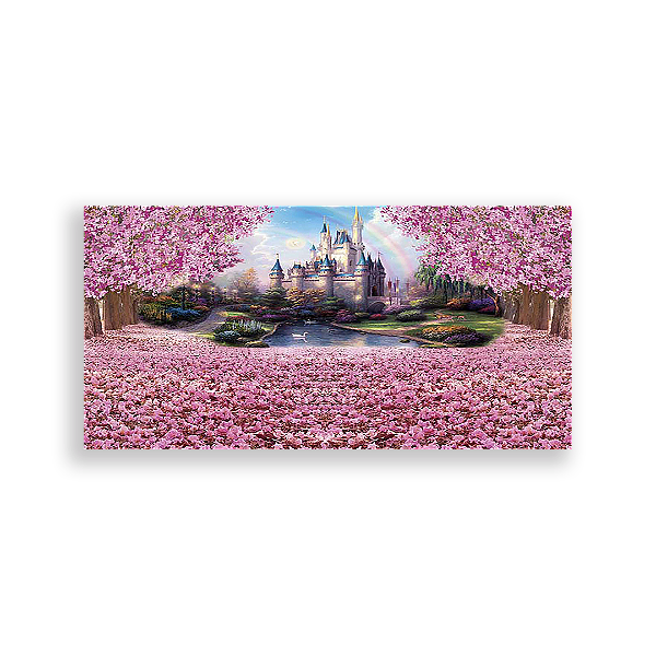 Painel Retangular - Disney Castelos - Sublimado 3D
