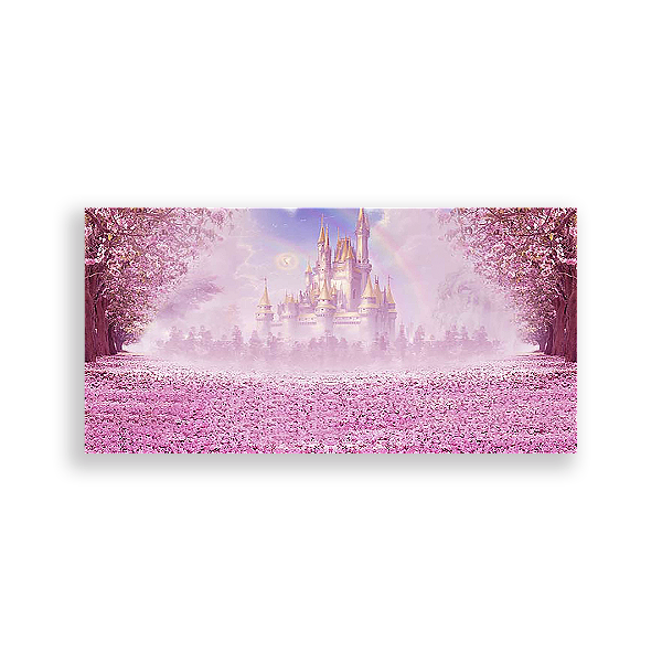 Painel Retangular - Disney Castelos - Sublimado 3D