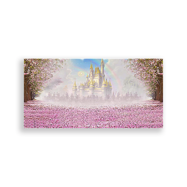 Painel Retangular - Disney Castelos - Sublimado 3D