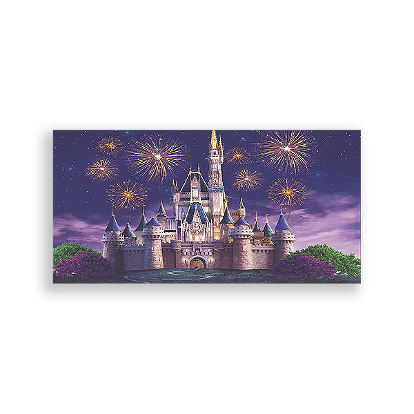 Painel Retangular - Disney Castelos - Sublimado 3D