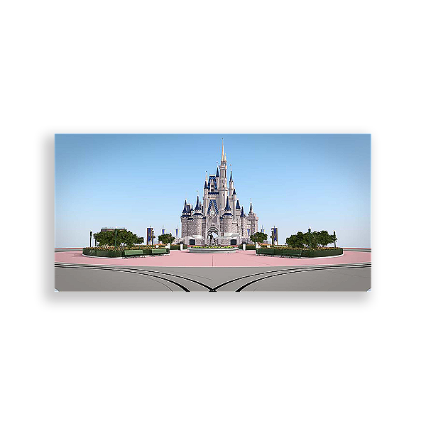 Painel Retangular - Disney Castelos - Sublimado 3D