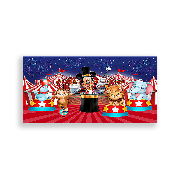 Painel Retangular - Disney Circo - Sublimado 3D