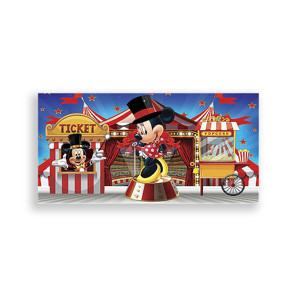 Painel Retangular - Disney Circo - Sublimado 3D