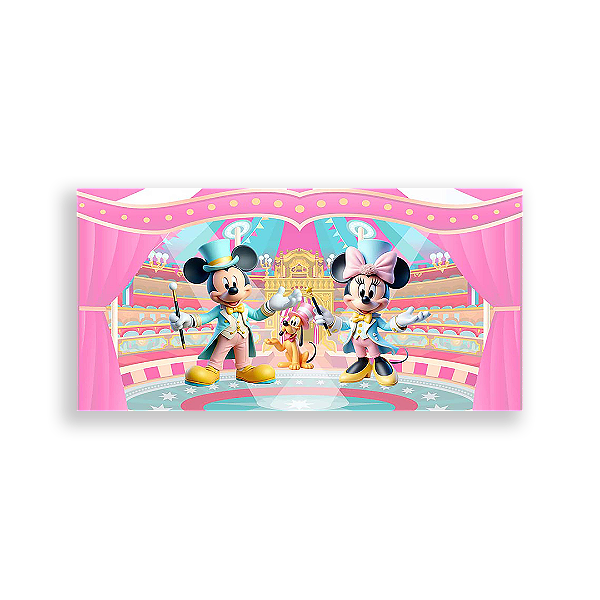 Painel Retangular - Disney Circo - Sublimado 3D