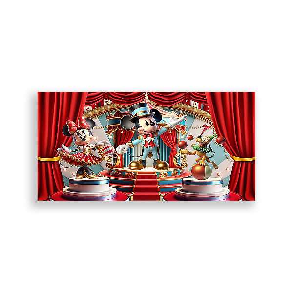Painel Retangular - Disney Circo - Sublimado 3D