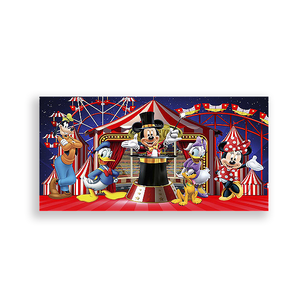Painel Retangular - Disney Circo - Sublimado 3D