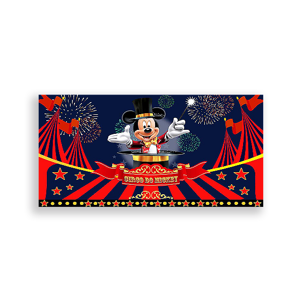 Painel Retangular - Disney Circo - Sublimado 3D