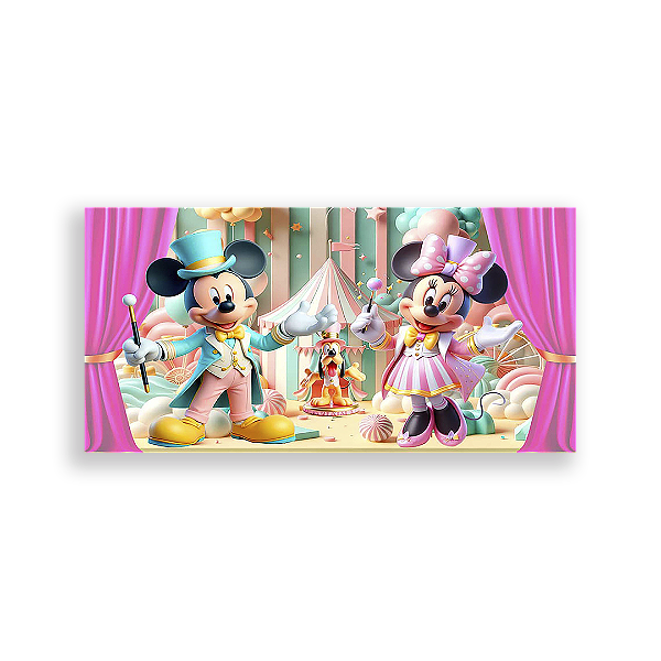 Painel Retangular - Disney Circo - Sublimado 3D