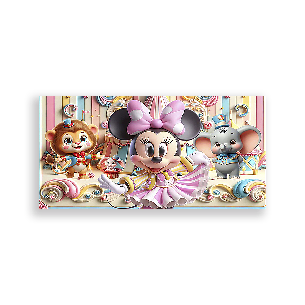 Painel Retangular - Disney Circo - Sublimado 3D