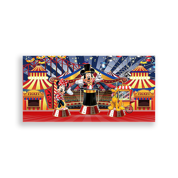 Painel Retangular - Disney Circo - Sublimado 3D