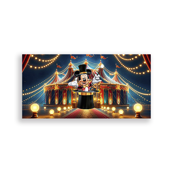 Painel Retangular - Disney Circo - Sublimado 3D