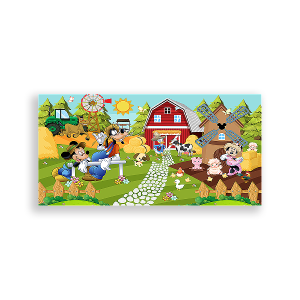 Painel Retangular - Disney Fazenda - Sublimado 3D