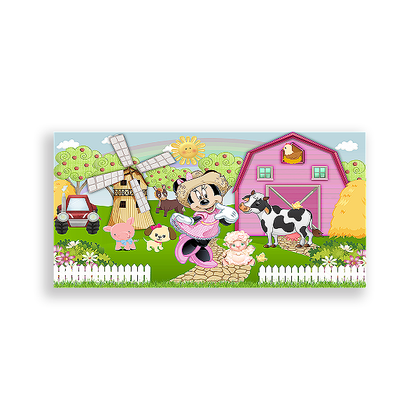 Painel Retangular - Disney Fazenda - Sublimado 3D