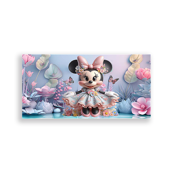 Painel Retangular - Disney Jardim - Sublimado 3D