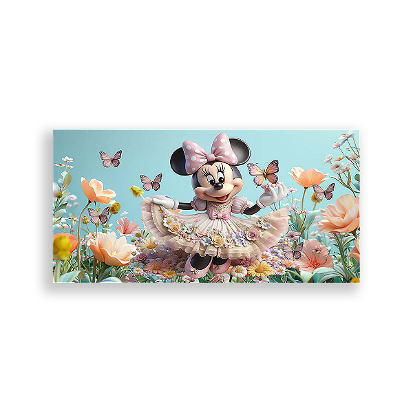 Painel Retangular - Disney Jardim - Sublimado 3D