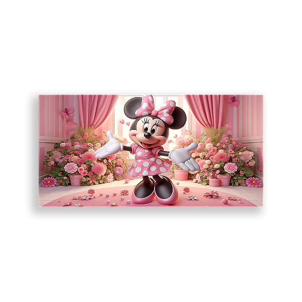 Painel Retangular - Disney Jardim - Sublimado 3D