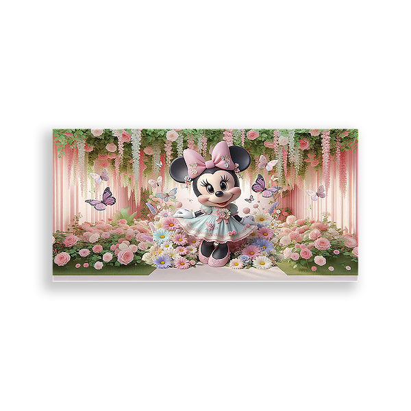 Painel Retangular - Disney Jardim - Sublimado 3D