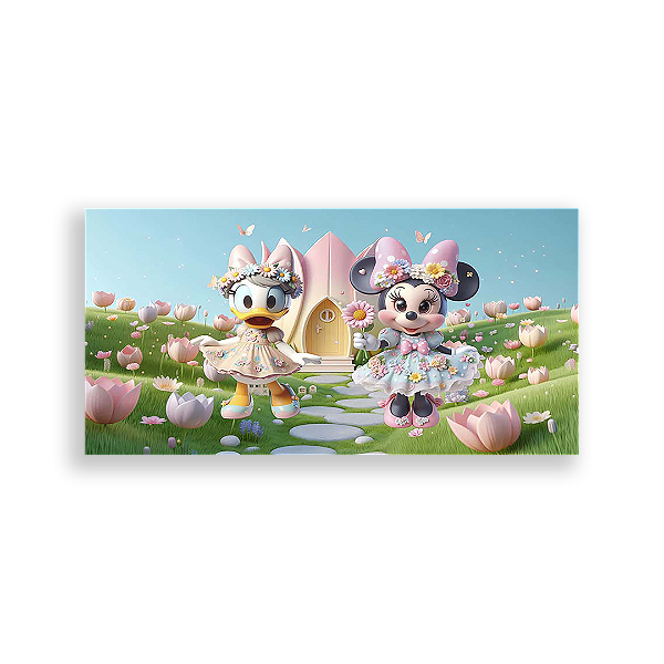 Painel Retangular - Disney Jardim - Sublimado 3D