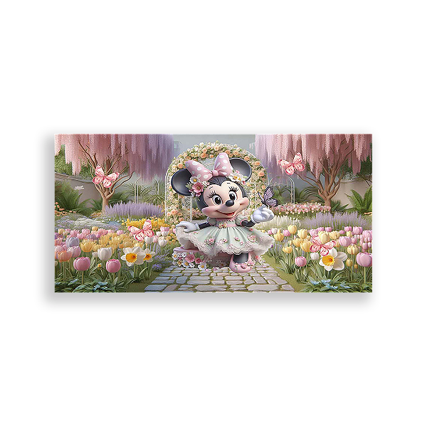 Painel Retangular - Disney Jardim - Sublimado 3D