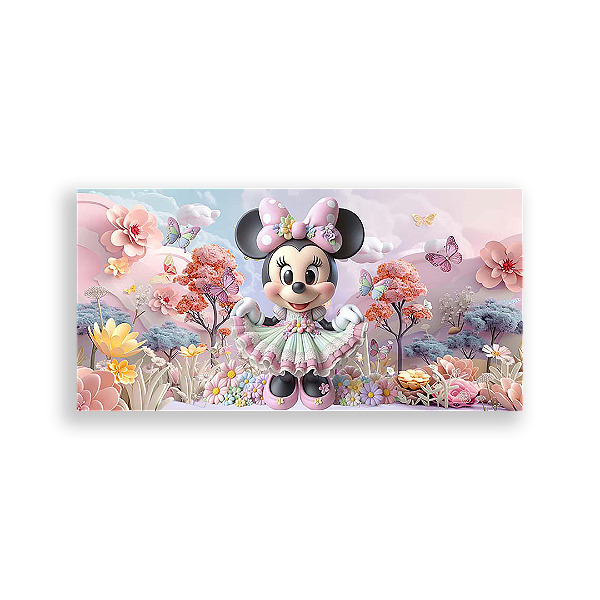 Painel Retangular - Disney Jardim - Sublimado 3D