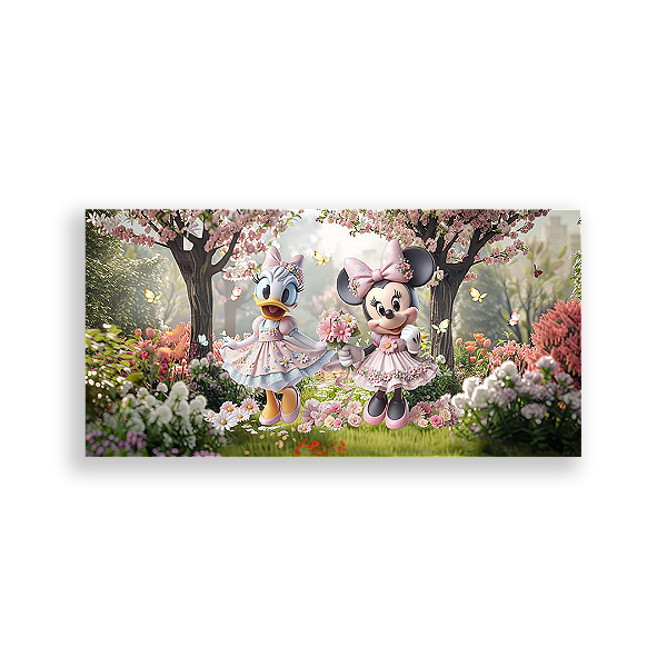 Painel Retangular - Disney Jardim - Sublimado 3D
