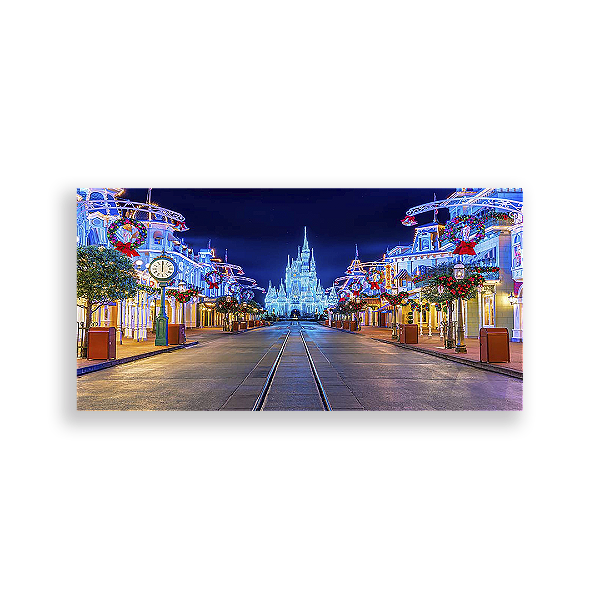 Painel Retangular - Disney Natal - Sublimado 3D