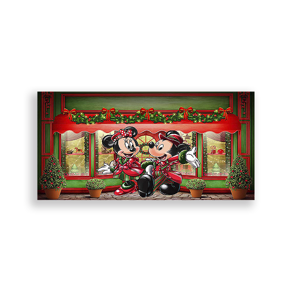 Painel Retangular - Disney Natal - Sublimado 3D