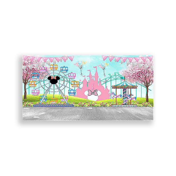 Painel Retangular - Disney Parque De Diversões - Sublimado 3D