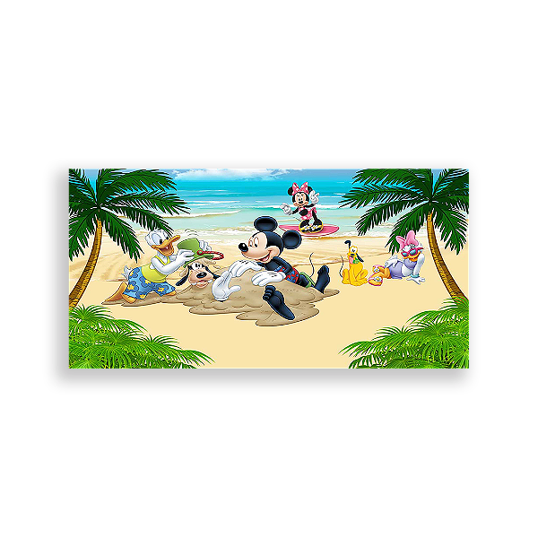 Painel Retangular - Disney Praia - Sublimado 3D