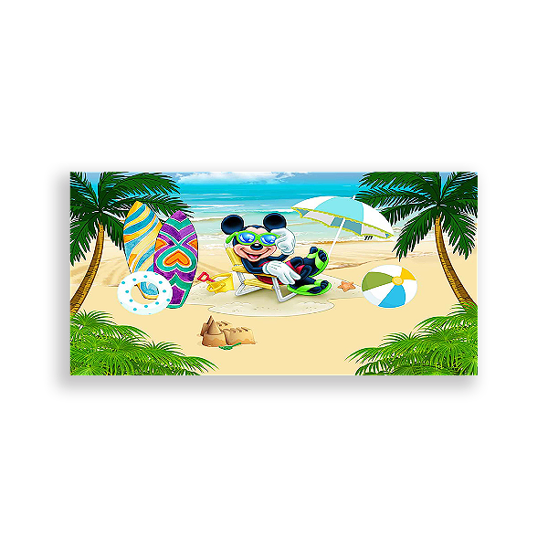 Painel Retangular - Disney Praia - Sublimado 3D