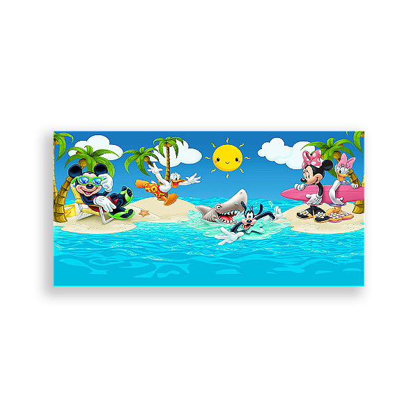 Painel Retangular - Disney Praia - Sublimado 3D