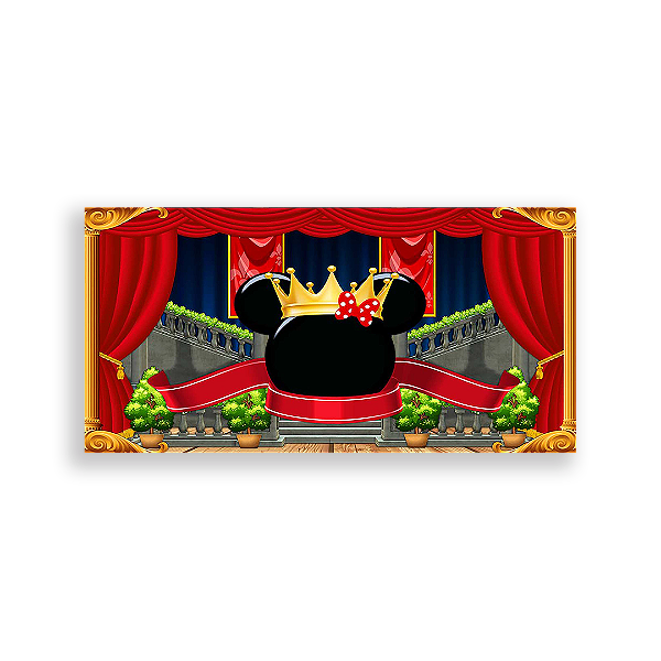 Painel Retangular - Disney Realeza - Sublimado 3D