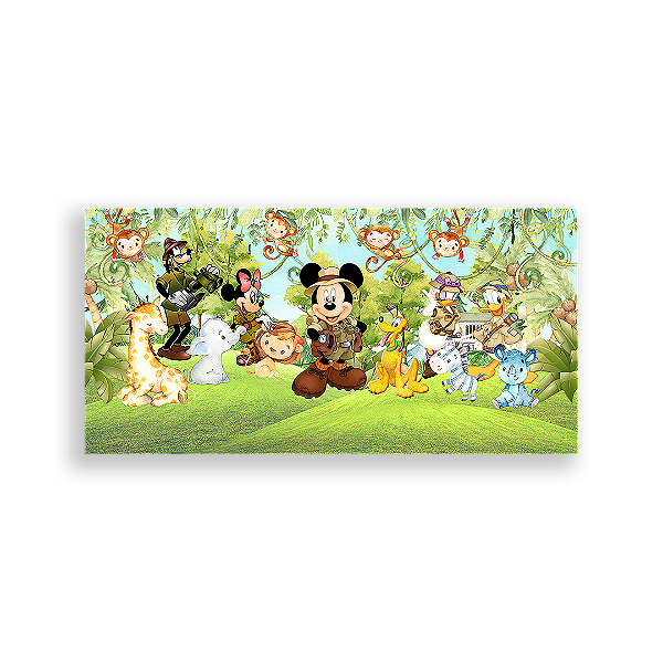 Painel Retangular - Disney Safari - Sublimado 3D
