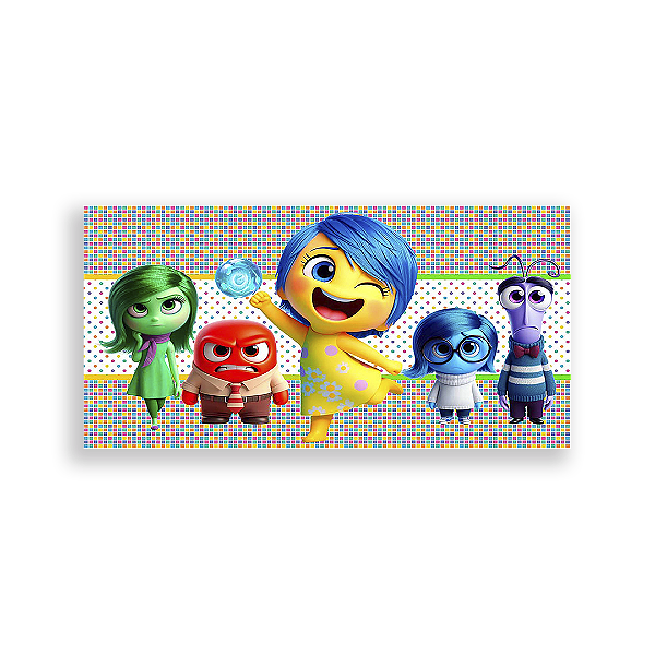 Painel Retangular - Divertida Mente - Sublimado 3D