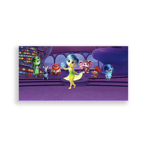 Painel Retangular - Divertida Mente - Sublimado 3D