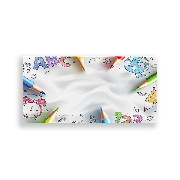 Painel Retangular - Escola - Sublimado 3D