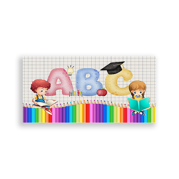 Painel Retangular - Escola - Sublimado 3D