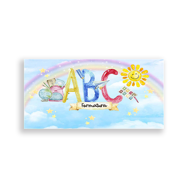 Painel Retangular - Escola - Sublimado 3D