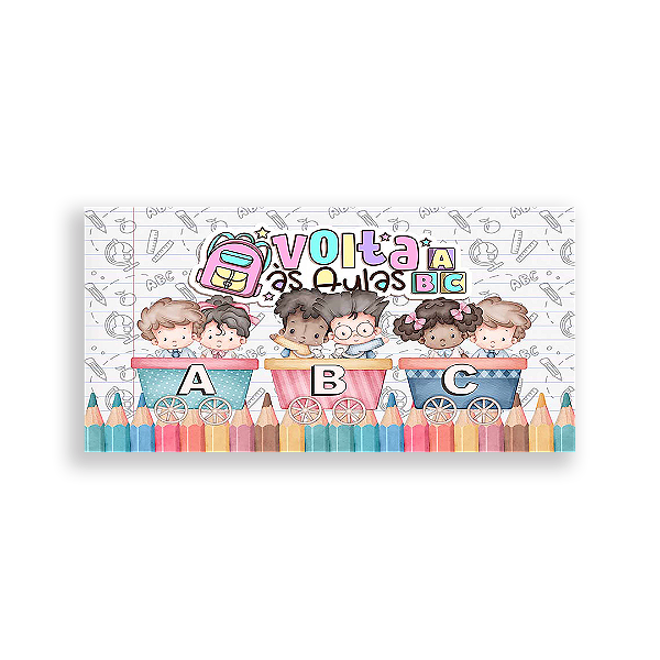 Painel Retangular - Escola - Sublimado 3D